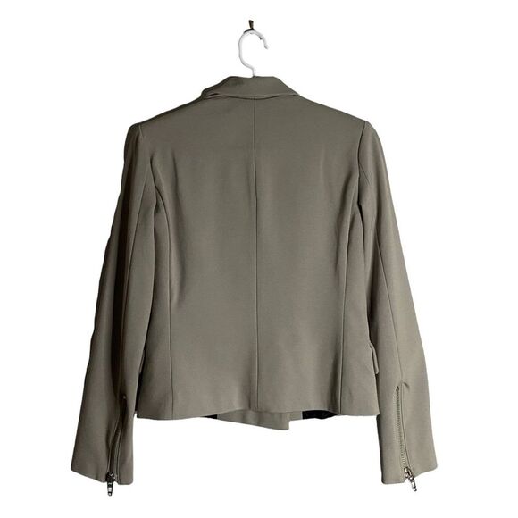 Blank NYC Women's Gray Double Breasted Zip Sleeve Blazer - Picture 7 of 9